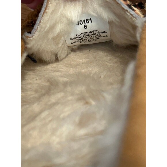 Minnetonka women’s Leopard Print Cally Slippers Size 8 - Picture 7 of 10